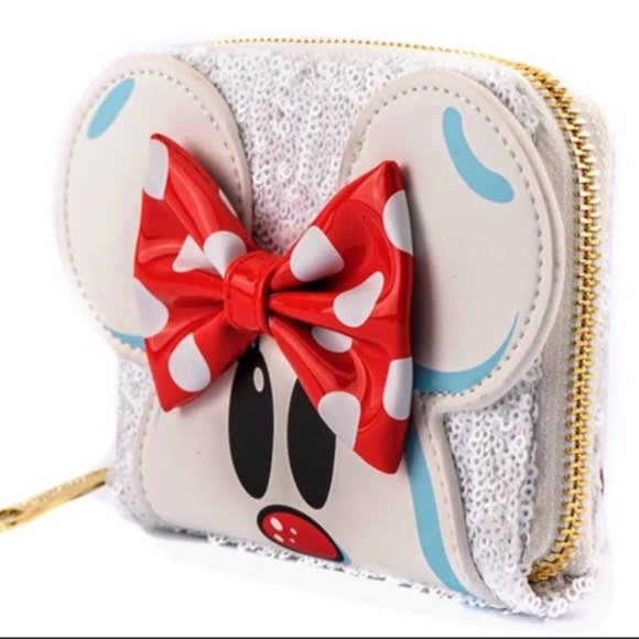 Loungefly Disney Snow Minnie Mouse Sequin Cosplay Mini Backpack & Wallet main image 7